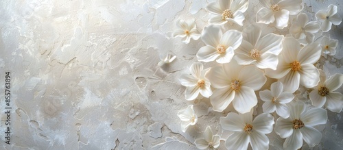 WHITE FLOWERS pastel backgr...