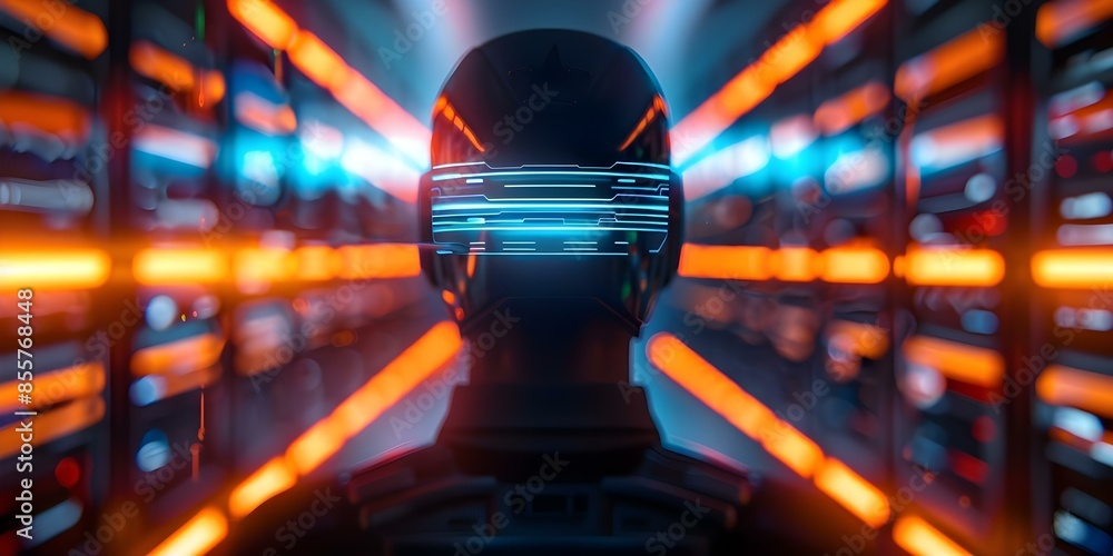 Tech cyber security student site with futuristic images dark theme and ...