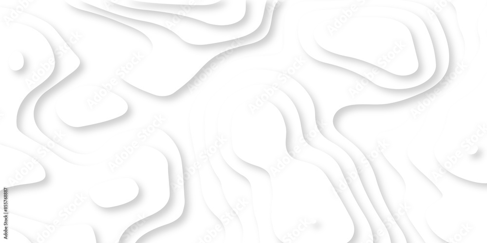 Luxury abstract lines Modern white carve wave line abstract luxury 3d papercut background. vector minimal topography map light element shadow landscape wave element curve graphic papercut design.
Luxury abstract lines Modern white carve wave line abstract luxury 3d papercut background. vector minimal topography map light element shadow landscape wave element curve graphic papercut design.