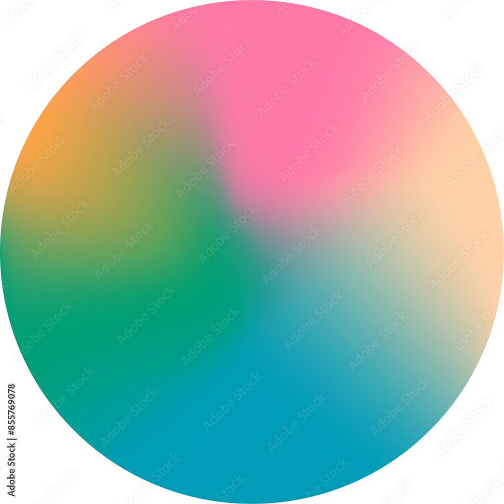 Abstract color gradient round shape Abstract color gradient round shape