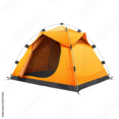 Isolated tent on white background