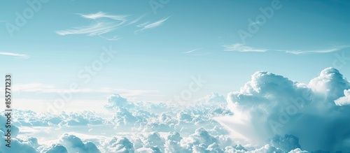 white air clouds in the blu...