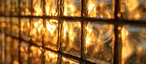 Uneven golden light reflect...
