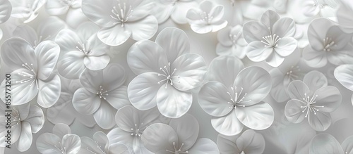 WHITE FLOWERS pastel backgr...