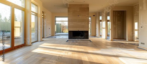 New built living room with ...