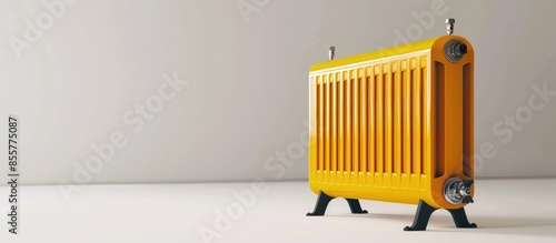 Oil heater isolated on whit...