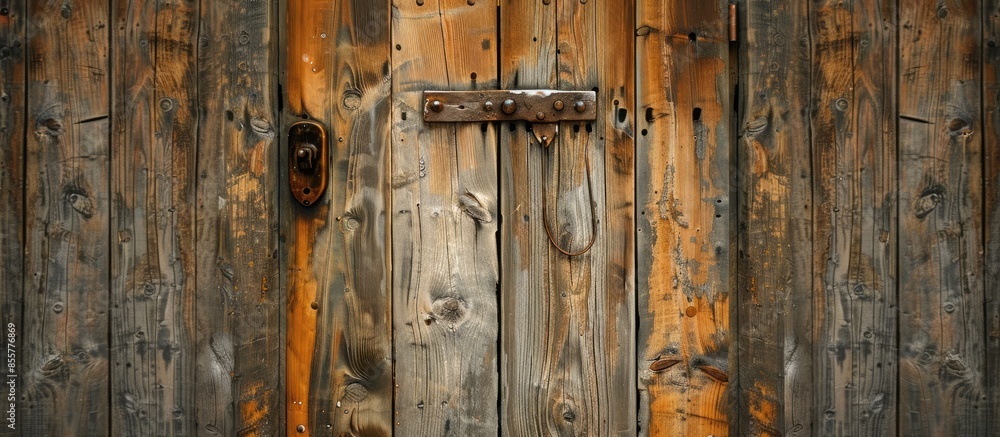 A wood door. with copy space image. Place for adding text or design A wood door. with copy space image. Place for adding text or design