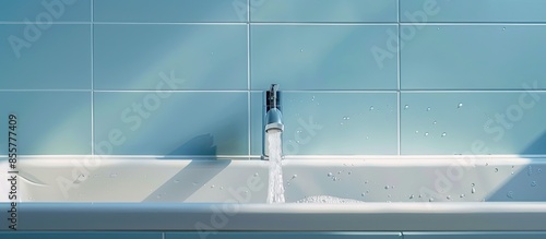 a tap with water coming out...