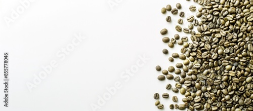 Dried green coffee beans is...