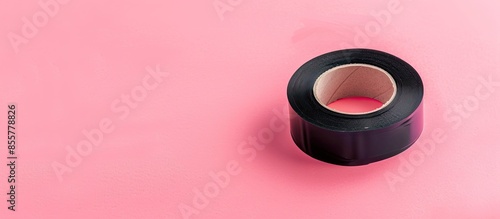 Black adhesive tape Isolate...
