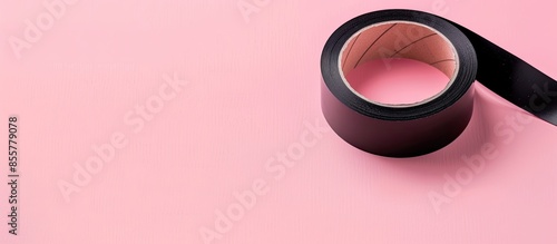 Black adhesive tape Isolate...