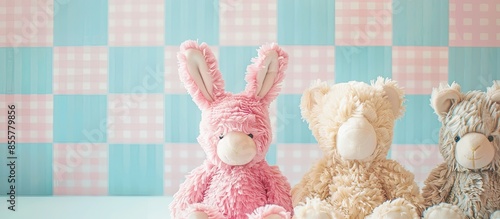 teddy bear, plush hare, sof...