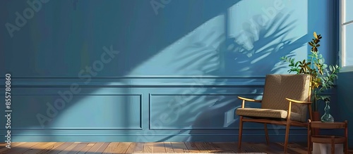 Decorative blue living room...