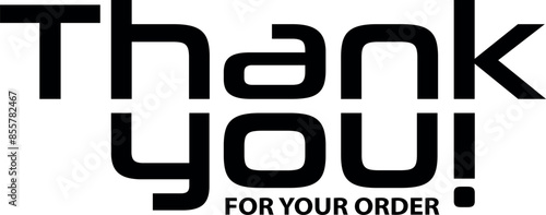 Thank You for Your Order. Elegant Thank You for Your Order Design with Stylish Graphics. Sophisticated Thank You for Your Purchase Image with Modern Elements. Chic Thank You for Your Order Graphic