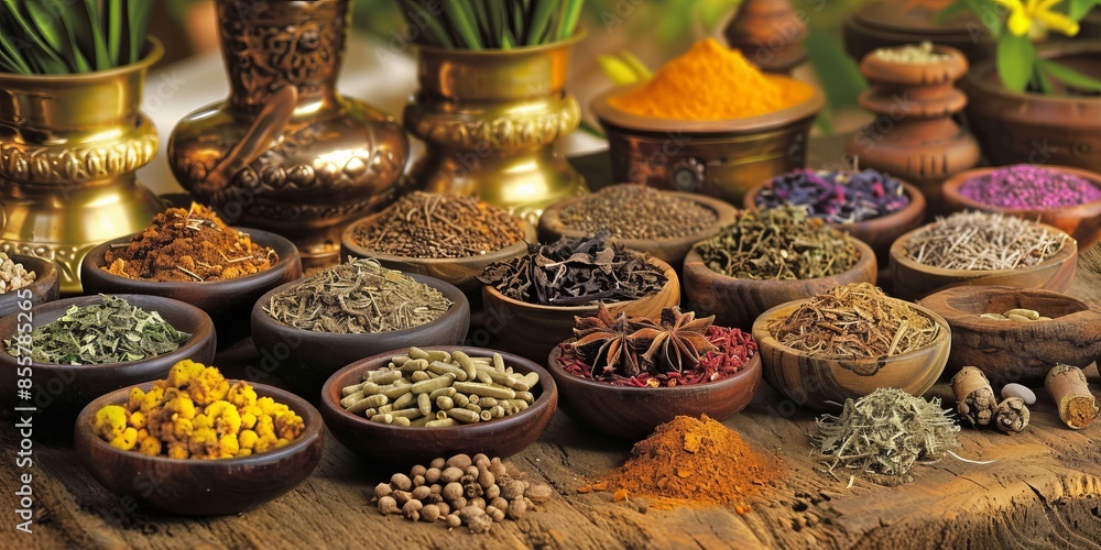 depiction of traditional herbal remedies depiction of traditional herbal remedies
