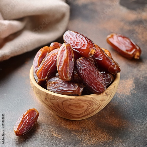 Natural dried dates fruits photo