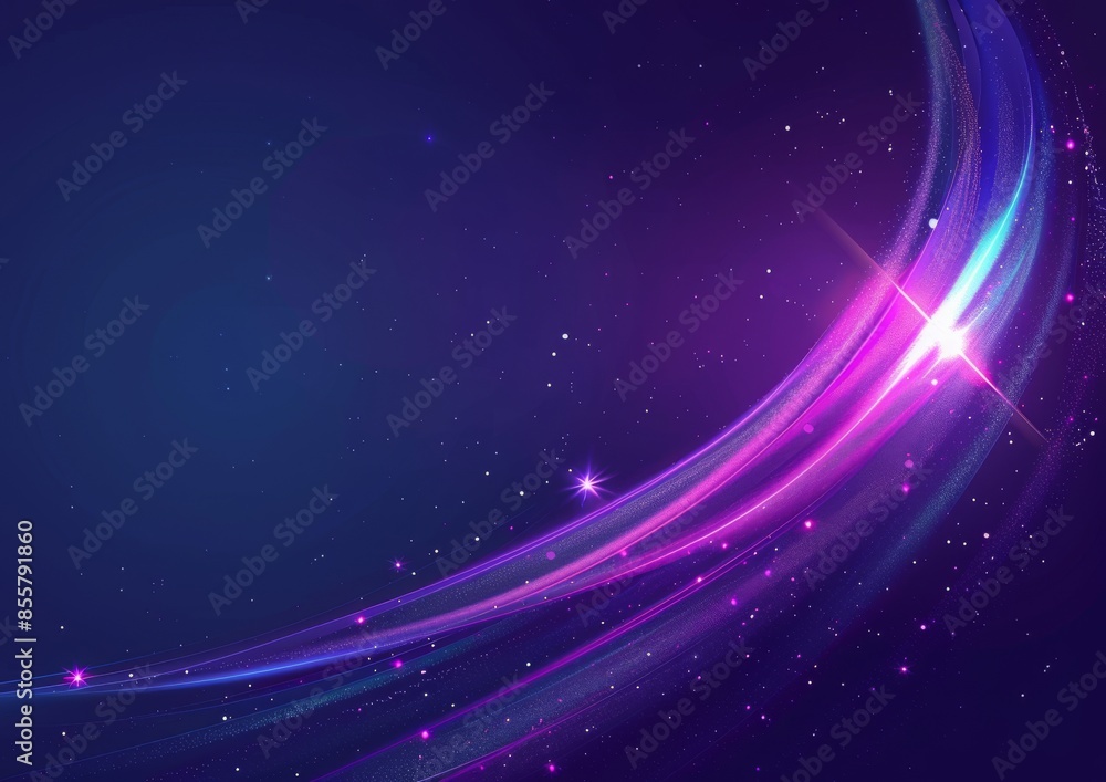 The starry sky is filled with a cosmic fog that is surrounded by a bright star The starry sky is filled with a cosmic fog that is surrounded by a bright star