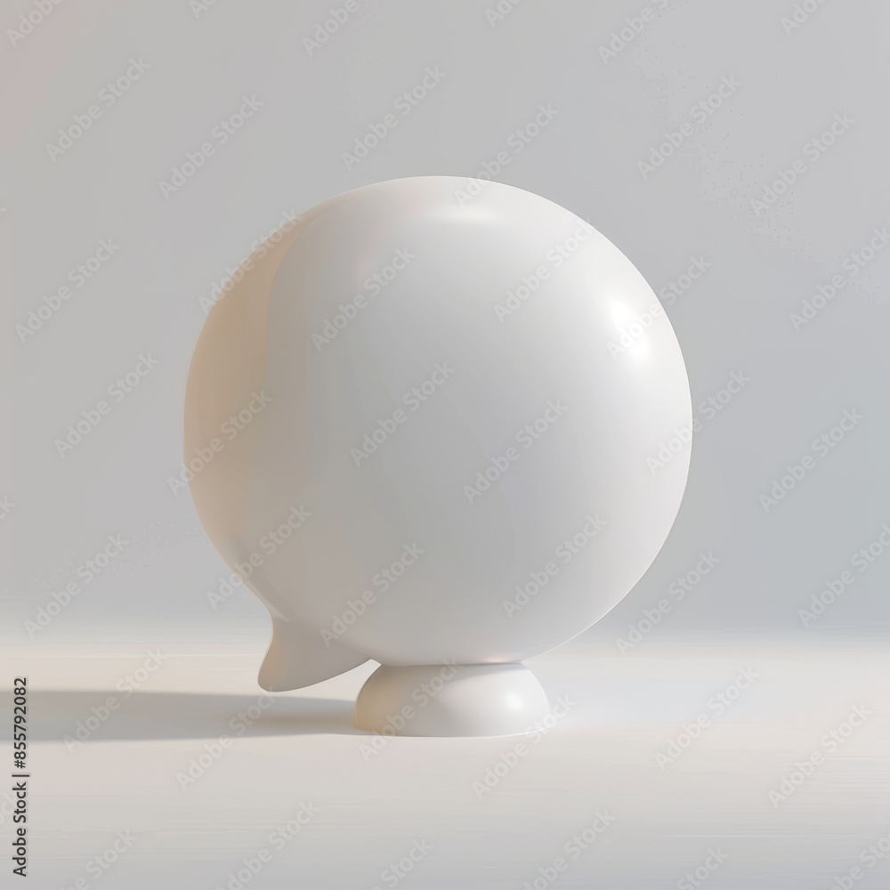 On an isolated background, a 3D modern chat bubble can be seen. On an isolated background, a 3D modern chat bubble can be seen.