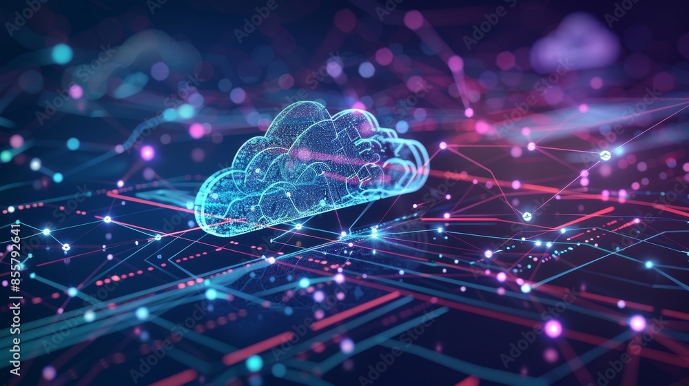 Technology connections. Cryptocurrency 3D polygon illustration background. Technology connections. Cryptocurrency 3D polygon illustration background.