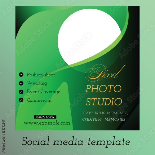 photo studio social media template