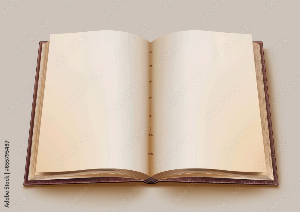 Photo album mockup isolated on white background with empty frames. Photo album mockup isolated on white background with empty frames.