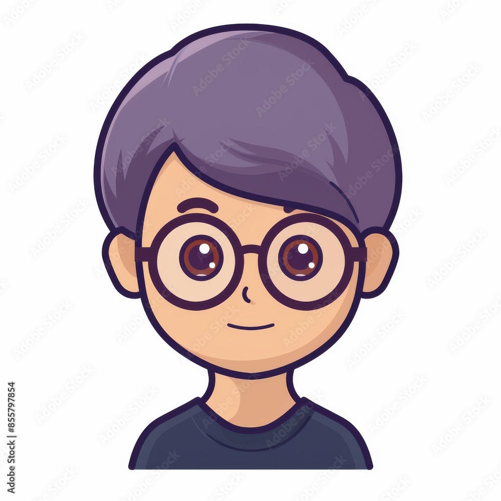 Portrait of an old woman with eyeglasses, modern cartoon avatar, housewife pensioner, gray-haired mother and grandmother Portrait of an old woman with eyeglasses, modern cartoon avatar, housewife pensioner, gray-haired mother and grandmother