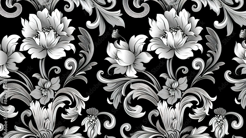 Black and white pattern wallpaper Black and white pattern wallpaper