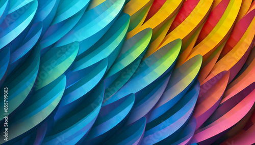 Wallpaper Mural Close Up Colourful Feather Texture Torontodigital.ca