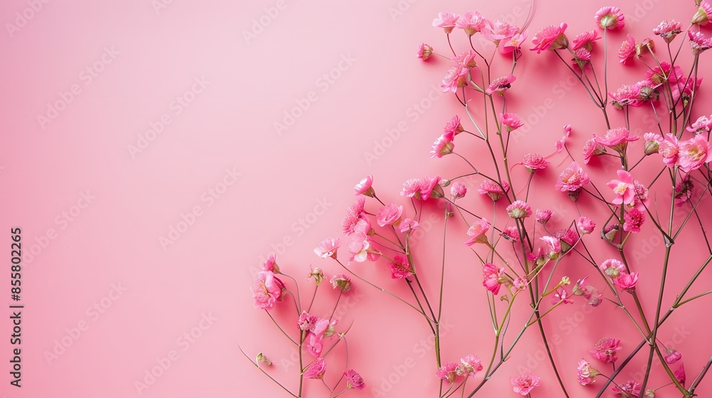 A photo of a vibrant pink peony in full bloom with a blurred background of green leaves. A photo of a vibrant pink peony in full bloom with a blurred background of green leaves.