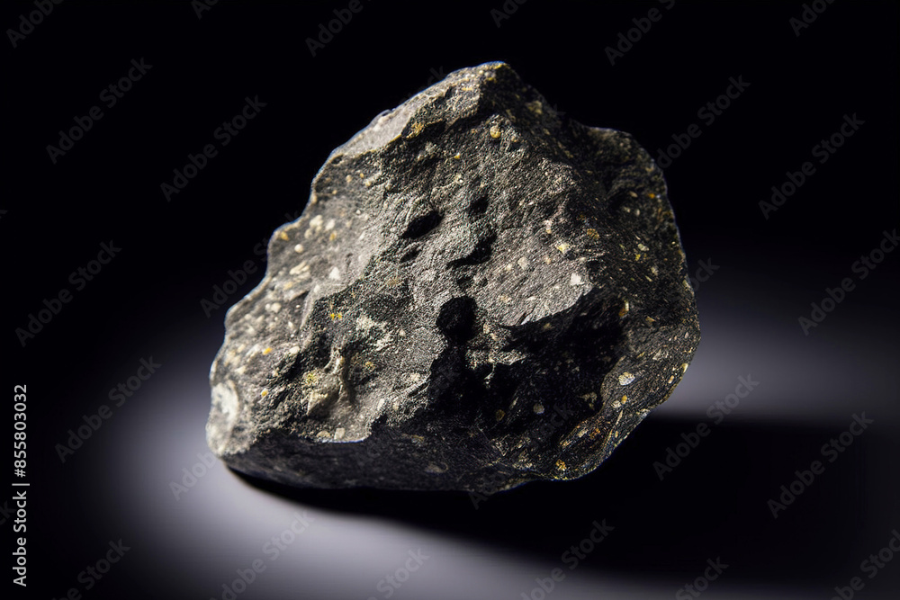 Leucite is a rare precious natural stone on a black background. AI generated. Header banner mockup with space. Leucite is a rare precious natural stone on a black background. AI generated. Header banner mockup with space.