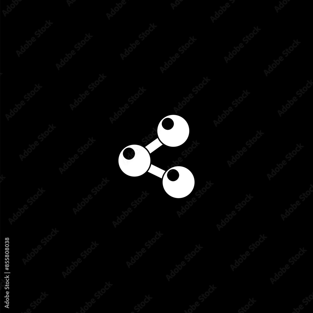 Share sign. Share icon design. Share icon isolated on black Share sign. Share icon design. Share icon isolated on black