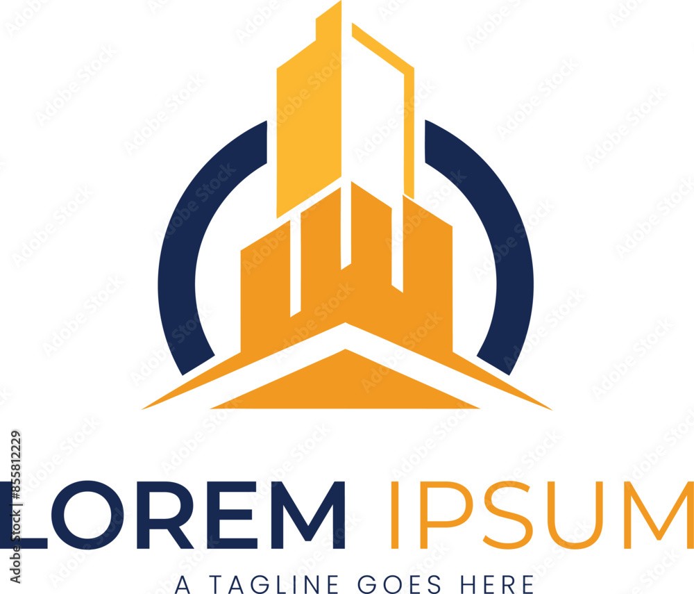Real Estate Logo, house logo and building logo or construction logo design template vector illustration Real Estate Logo, house logo and building logo or construction logo design template vector illustration