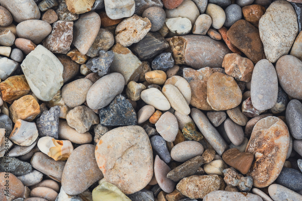 pattern of sea stones on the beach pattern of sea stones on the beach
