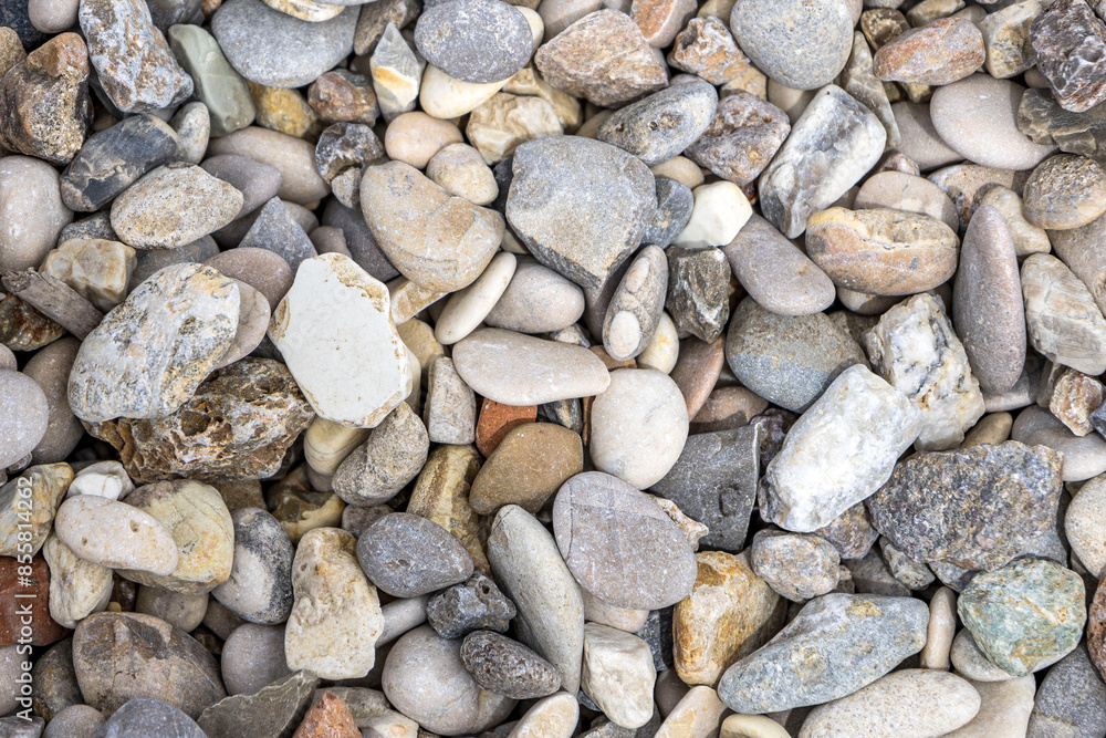 pattern of sea stones on the beach pattern of sea stones on the beach