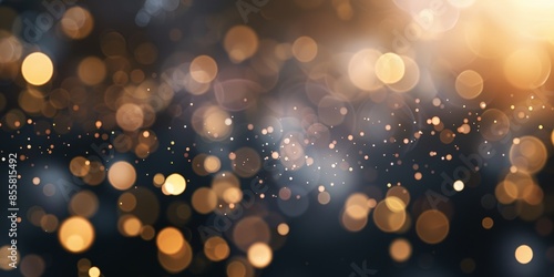 Abstract Golden Lights Background