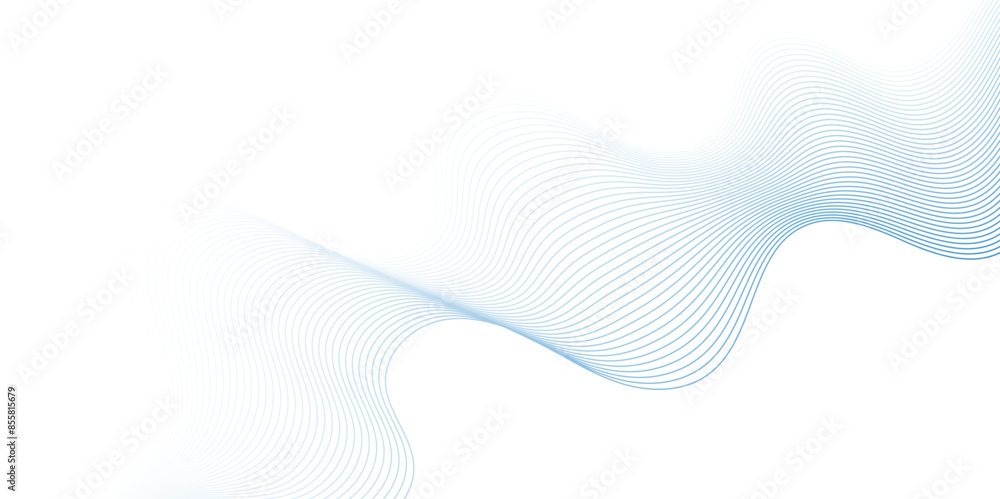 Fototapeta premium Vector minimal technology diagonal dynamic frequency flow futuristic smooth digital line creative wave blend pattern background. abstract swoosh speed wave lines modern stream background.