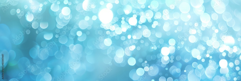 Abstract Blue Bokeh Background