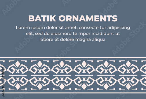 modern batik ornaments