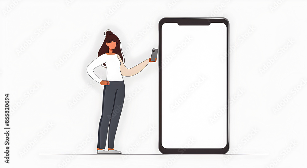 Mockup of a blank smartphone screen. Template for mobile app design with space for copying. Mockup of a blank smartphone screen. Template for mobile app design with space for copying.