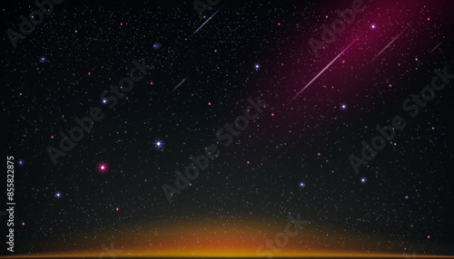 Sky Starry Universe Background,DarkBlue Sky Galaxy Space,Cloud with Nebula and Stars in Winter Night,Nature Stardust field in deep universe, Milky way galaxy