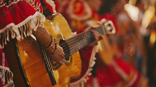 Fiesta in Sevilla: Beautiful Woman in a Retro Dress Dancing Flamenco to Traditional Spanish Music