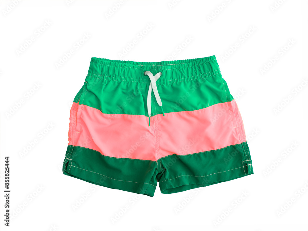Men shorts for swimming on a white background Men shorts for swimming on a white background