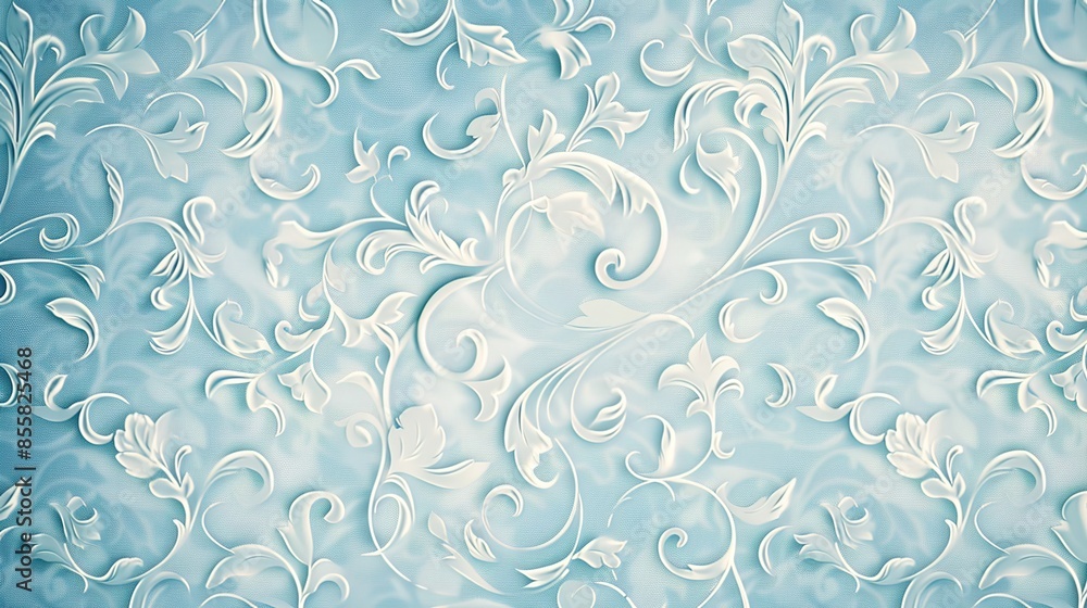 Light blue pattern wallpaper