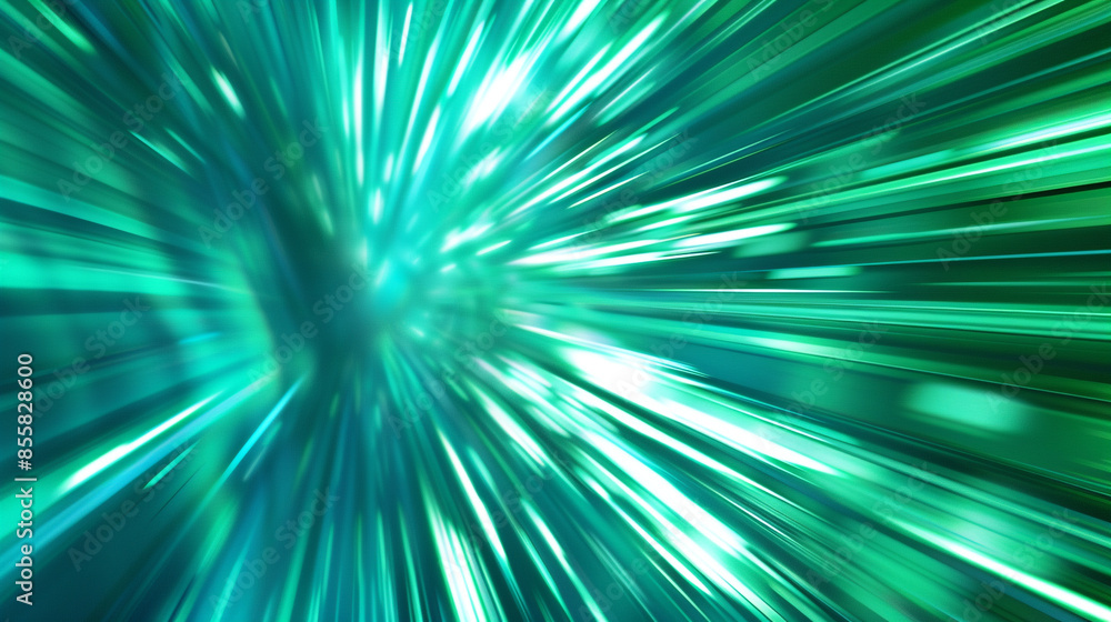 Bright radial speed lines in shades of blue and green for a refreshing comic book background Bright radial speed lines in shades of blue and green for a refreshing comic book background