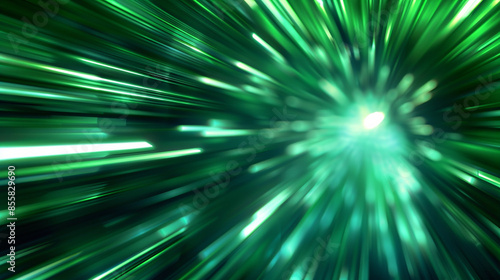 Dramatic radial speed lines in green, perfect for a mysterious comic book panel