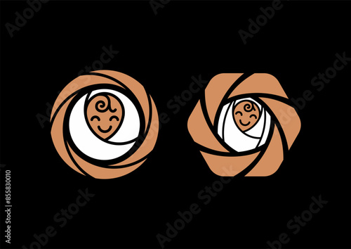 Tiny Treasures Photography. Logo, vector.
