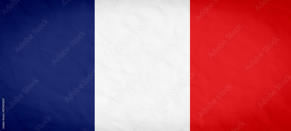 France background banner pattern template - Abstract stone concret wall texture in the colors of the french flag France background banner pattern template - Abstract stone concret wall texture in the colors of the french flag