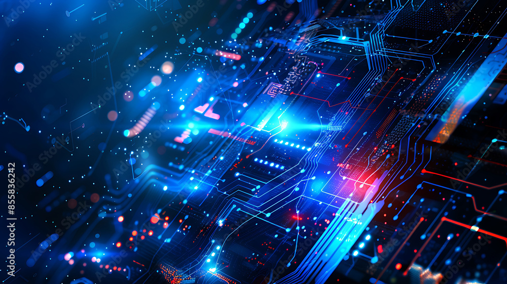 Fototapeta premium technology and business background