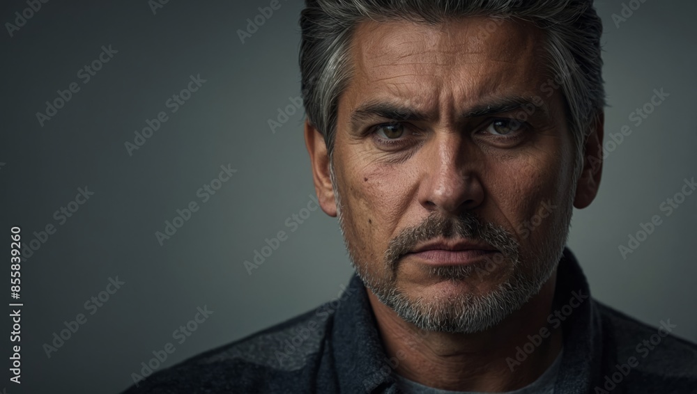 Obraz premium serious man looking at camera