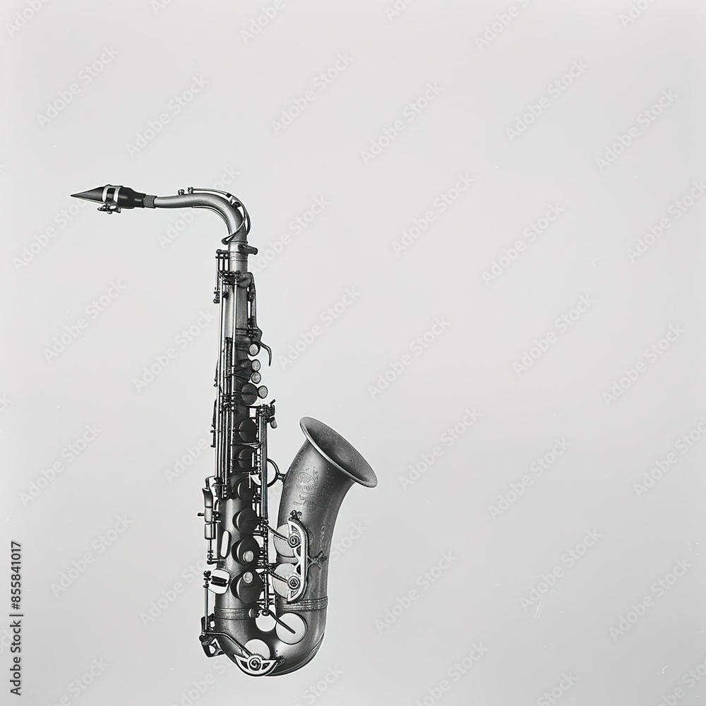 Obraz premium saxophone in white background